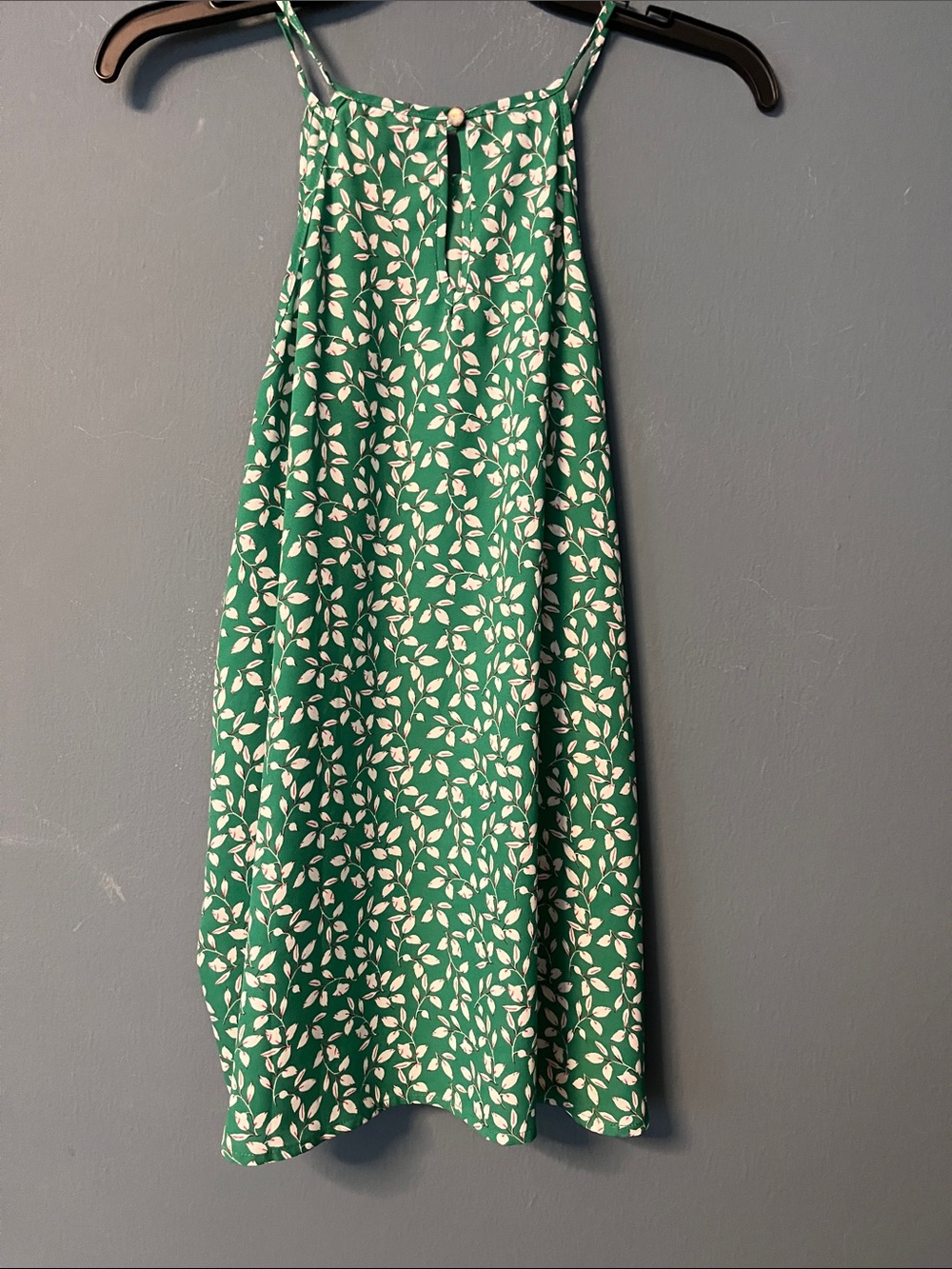 Papermoon Teal Green Floral Print Tank
